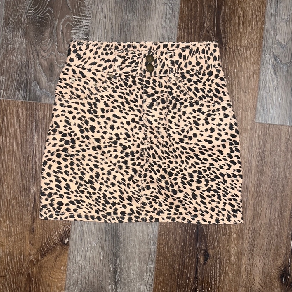 Cheetah Print Skirt